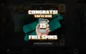 Free spins screen