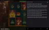 Info / About screen