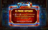 Free spins screen
