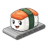 MONEY symbol (conveyor-belt sushi piece)