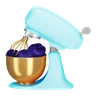 Cherry-Blueberry Cupcake (tier A)