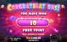 Free spins screen