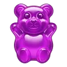 Purple gummy bear