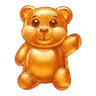 Orange/gold gummy bear
