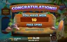 Free spins screen