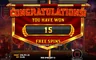 Free spins screen