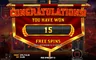 Free spins screen