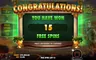 Free spins screen