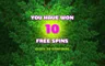 Free spins screen