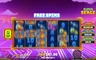 Free spins screen
