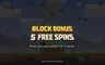 Free spins screen