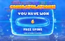 Free spins screen