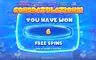 Free spins screen