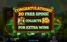 Free spins screen