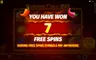 Free spins screen