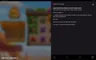 Info / About screen