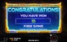 Free spins screen