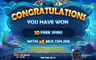 Free spins screen