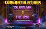Free spins screen