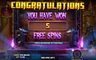 Free spins screen