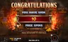 Free spins screen