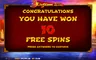 Free spins screen