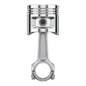 Chrome engine piston