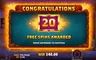 Free spins screen