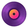 Purple vinyl record