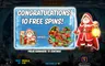 Free spins screen