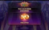 Free spins screen