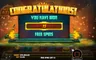Free spins screen