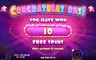 Free spins screen