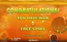Free spins screen