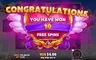 Free spins screen