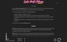 Info / About screen