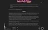 Info / About screen