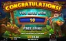 Free spins screen