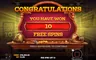 Free spins screen