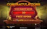 Free spins screen