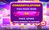 Free spins screen