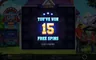 Free spins screen