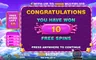 Free spins screen