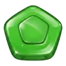Green pentagon candy