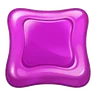 Purple/magenta square candy