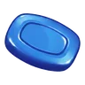 Blue oval/pillow candy