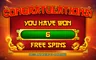 Free spins screen