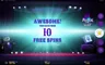 Free spins screen