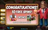 Free spins screen