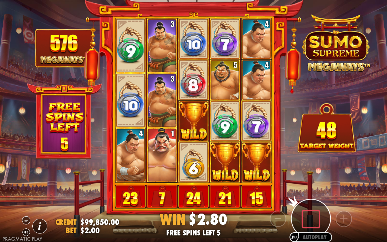 Free spins screen